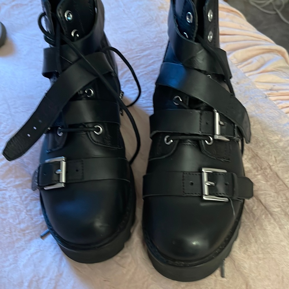 Ash Combat Boots Size 37
